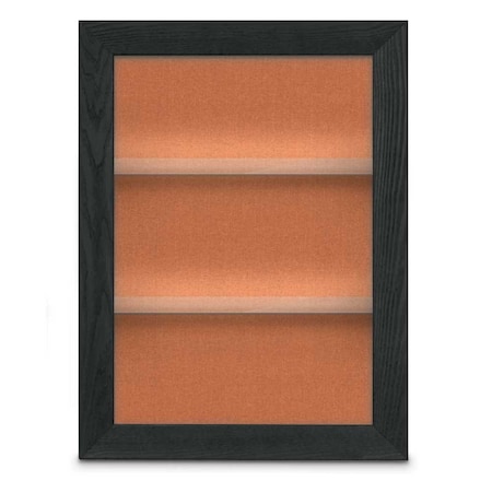 United Visual Products Outdoor Enclosed Combo Board, 42"x32", Black Frame/Green & Surf UVCB4232ODB-GREEN-SURF